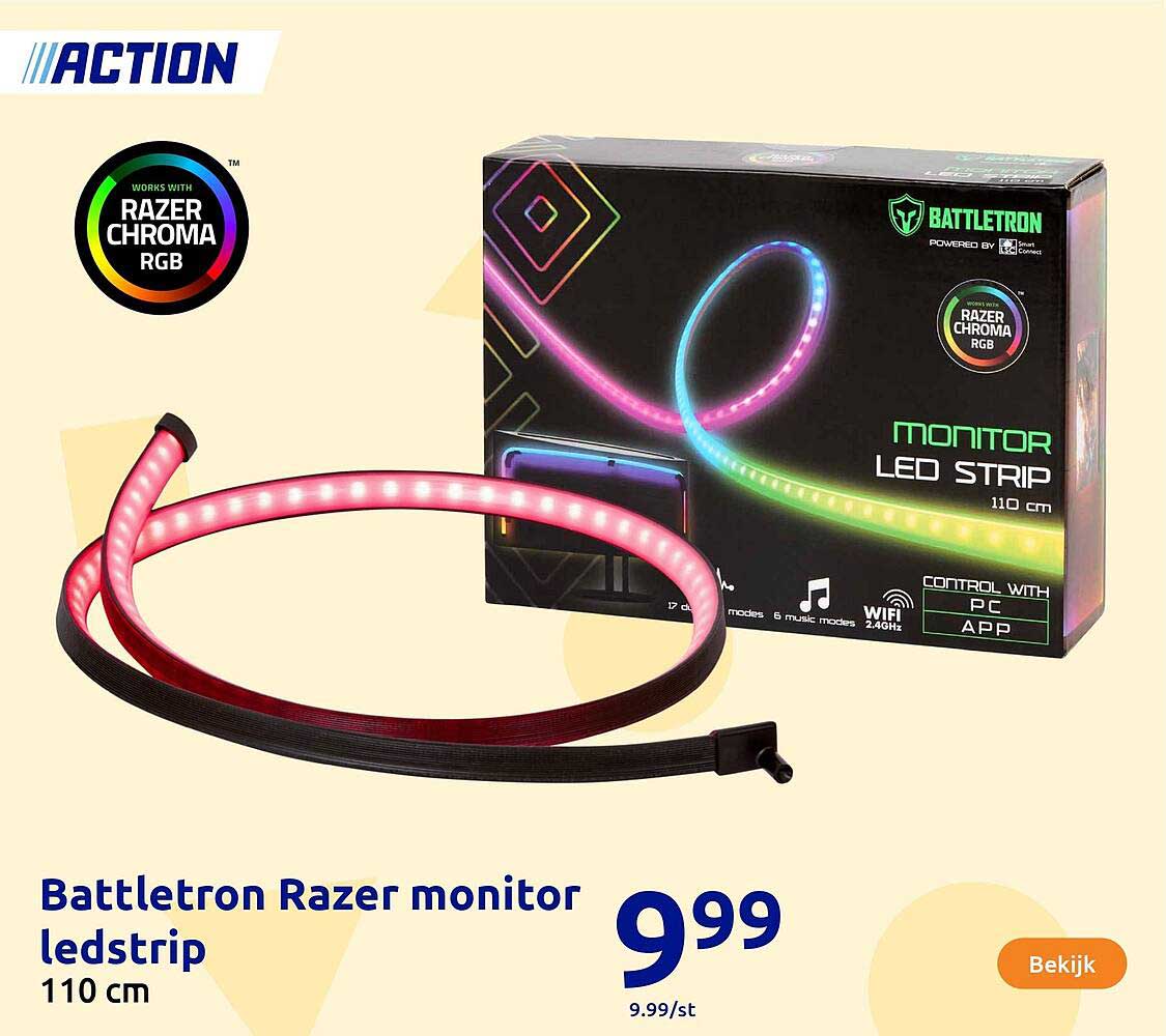 Battletron Razer monitor ledstrip 110 cm