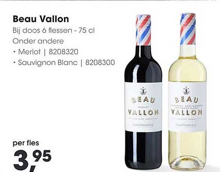 Beau Vallon Bij doos 6 flessen - 75 cl