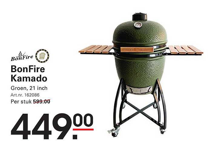 BonFire Kamado Groen, 21 inch