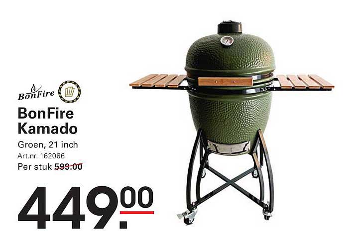 BonFire Kamado Groen, 21 inch