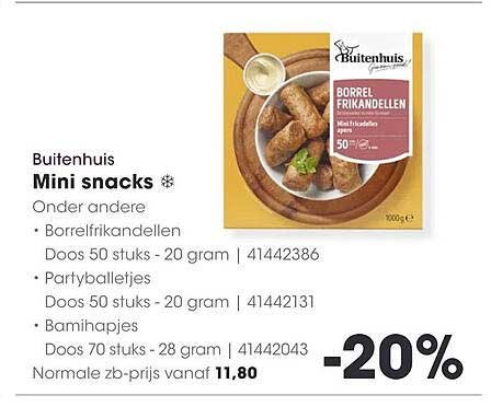 Buitenhuis Mini snacks