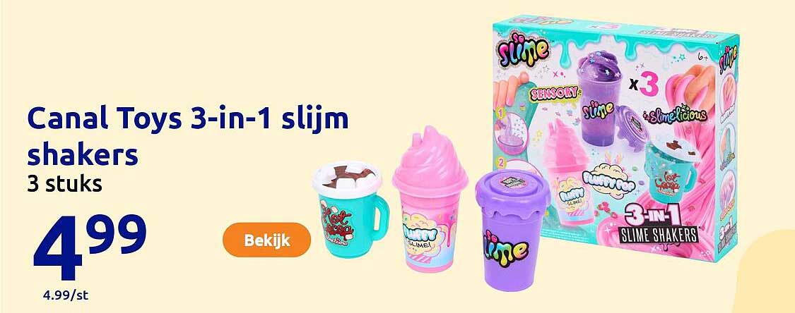 Canal Toys 3-in-1 slijm shakers