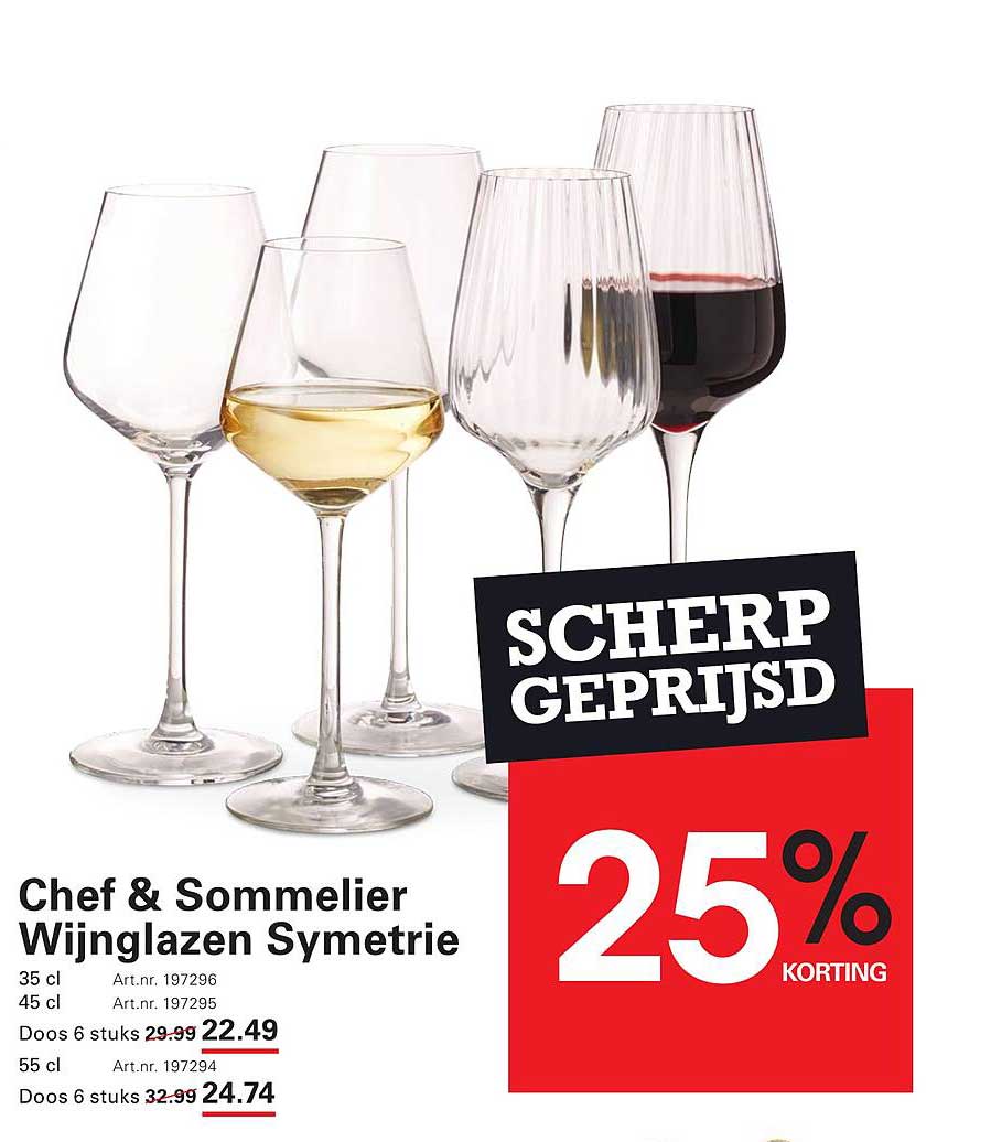 Chef & Sommelier Wijnglazen Symetrie
