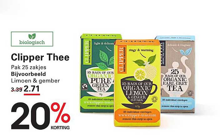 Clipper Thee Pak 25 zakjes