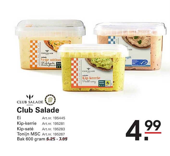 Club Salade Kip-kerrie 600 gram