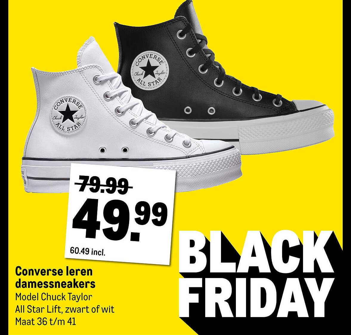 Converse leren damessneakers
