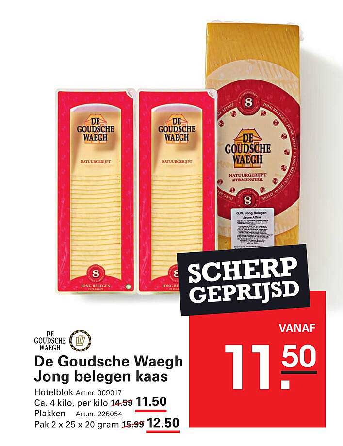 De Goudsche Waagh Jong belegen kaas
