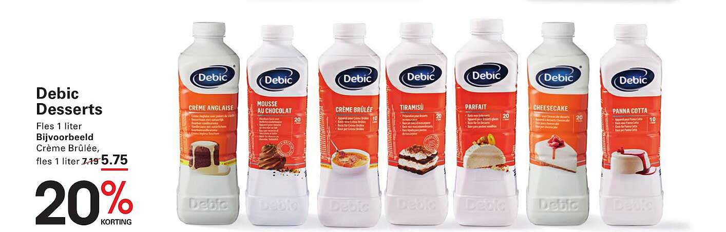 Debic Desserts – Fles 1 liter