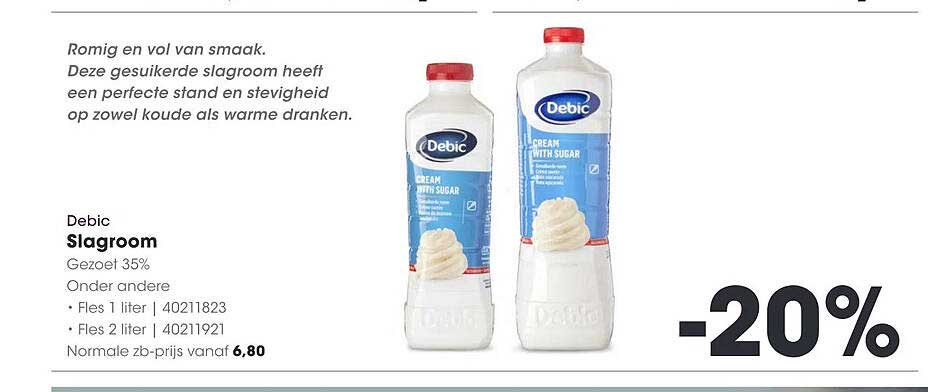 Debic Slagroom -20%