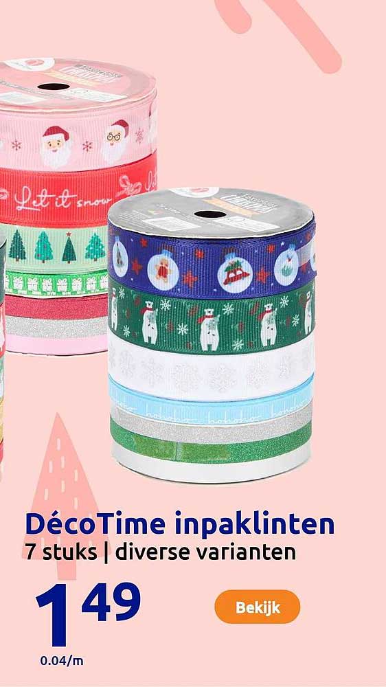 DécoTime inpaklinten 7 stuks | diverse varianten