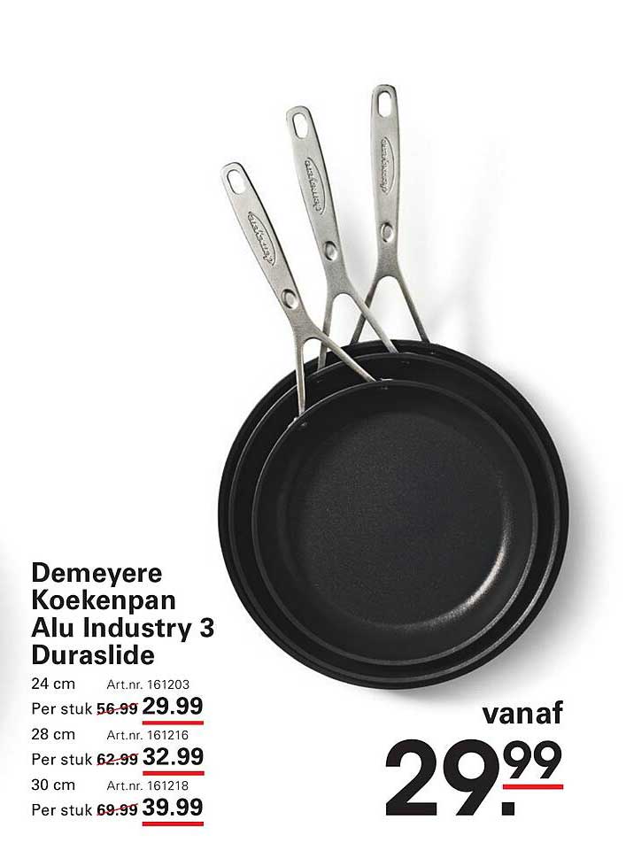 Demeyere Koekenpan Alu Industry 3 Duraslide