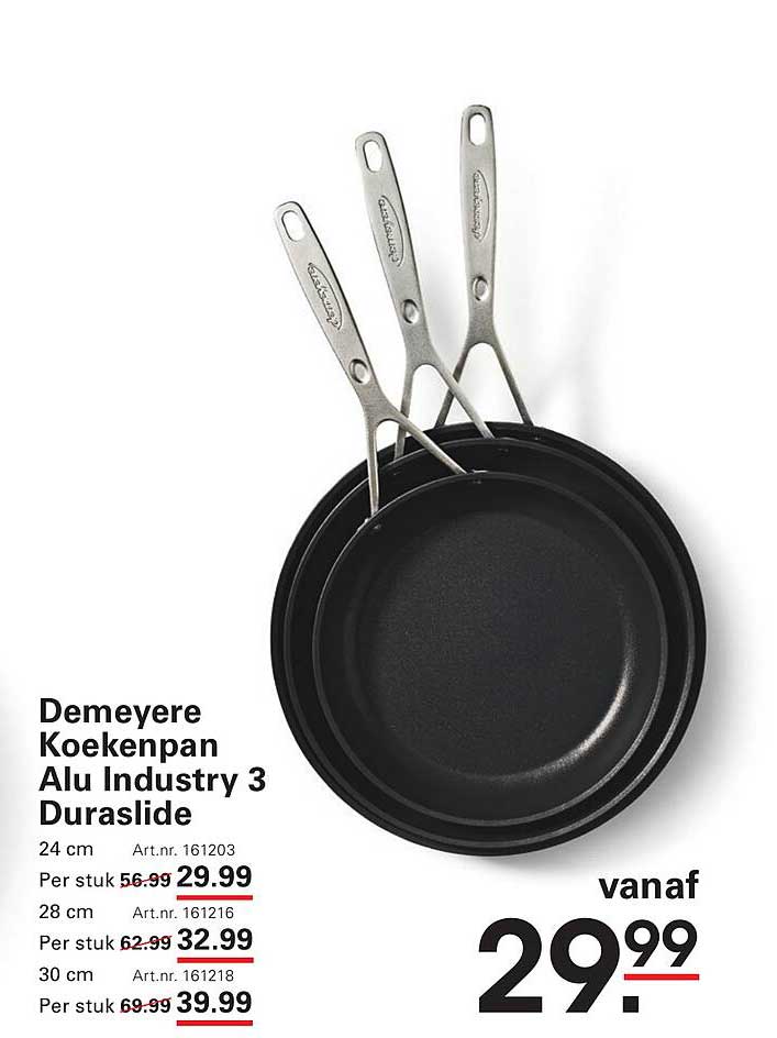 Demeyere Koekenpan Alu Industry 3 Duraslide