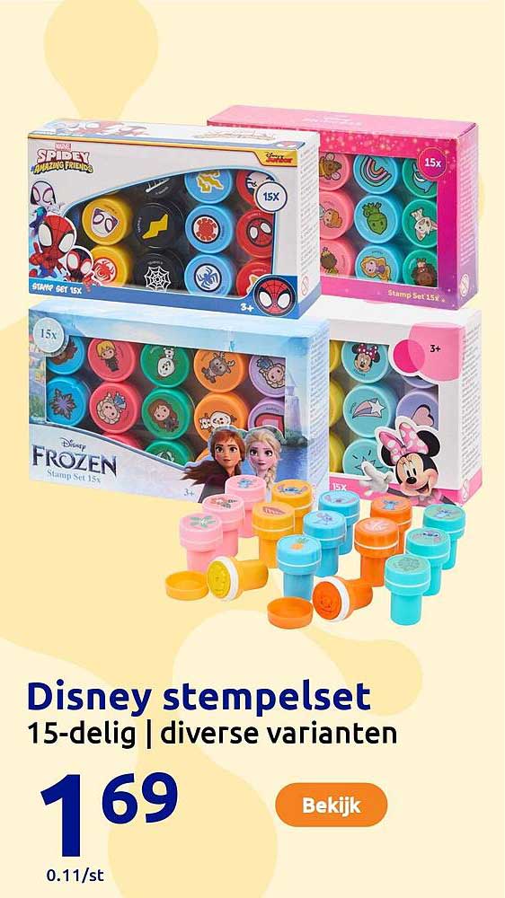 Disney stempelsset 15-delig | diverse varianten