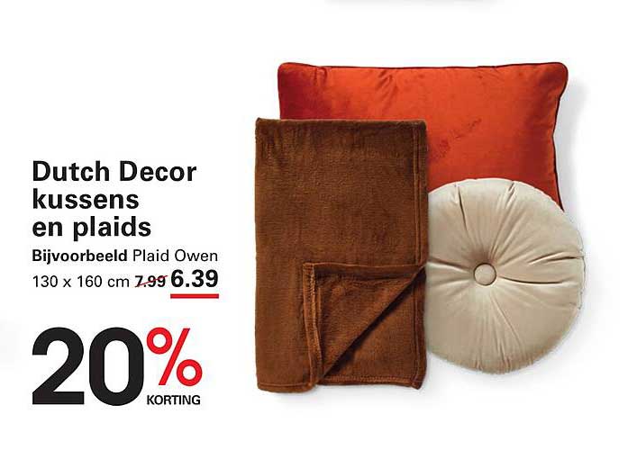 Dutch Decor kussen en plaid