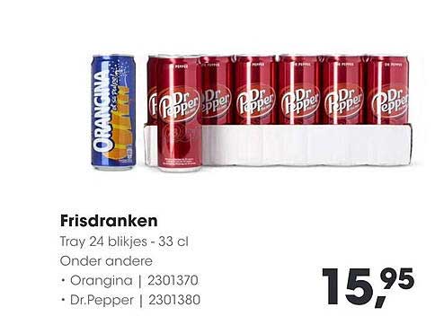 Frisdranken Tray 24 blijkjes - 33 cl