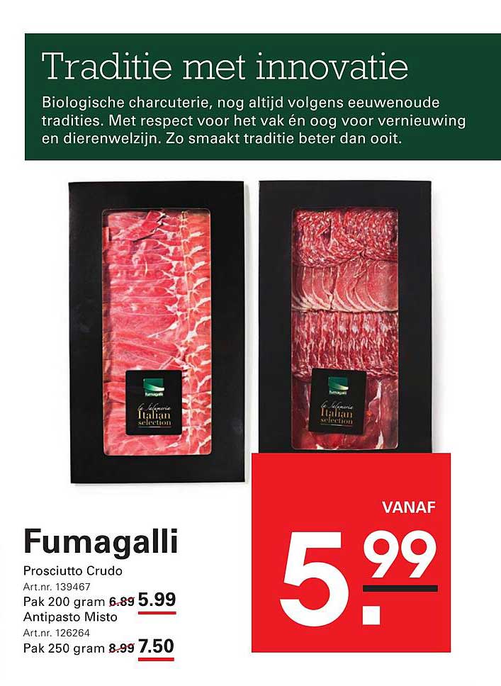 Fumagalli Prosciutto Crudo en Antipasto Misto