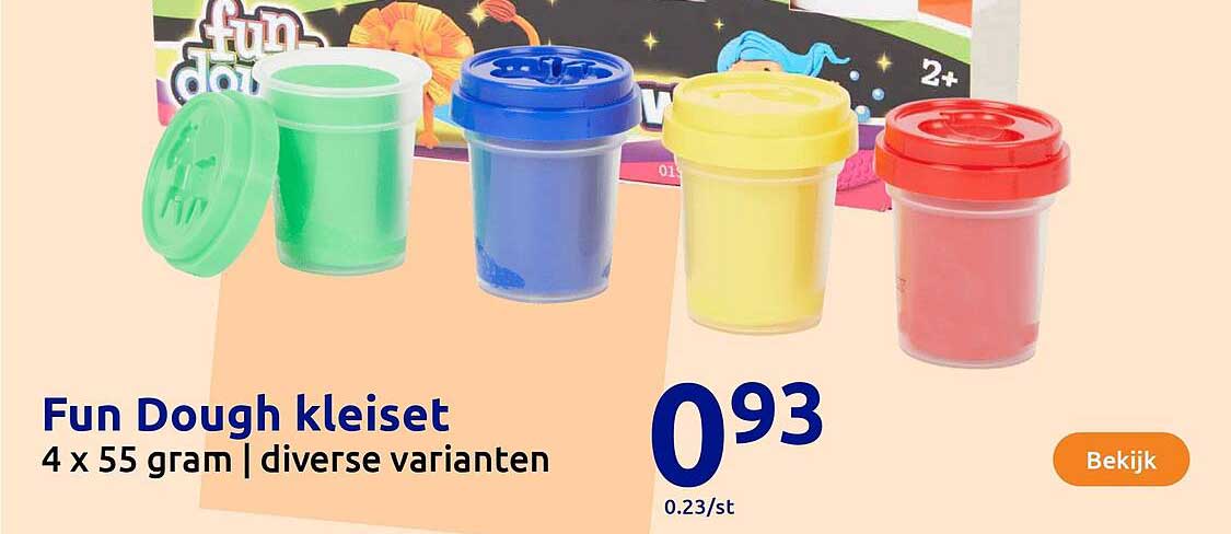 Fun Dough kleiset 4 x 55 gram | diverse varianten