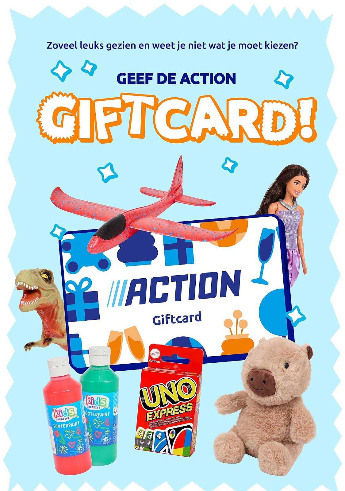 GEGEF DE ACTION GIFT CARD!
