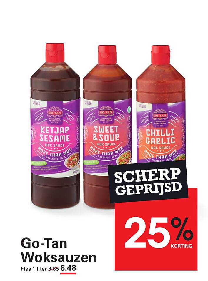 Go-Tan Woksauzen - Fles 1 liter