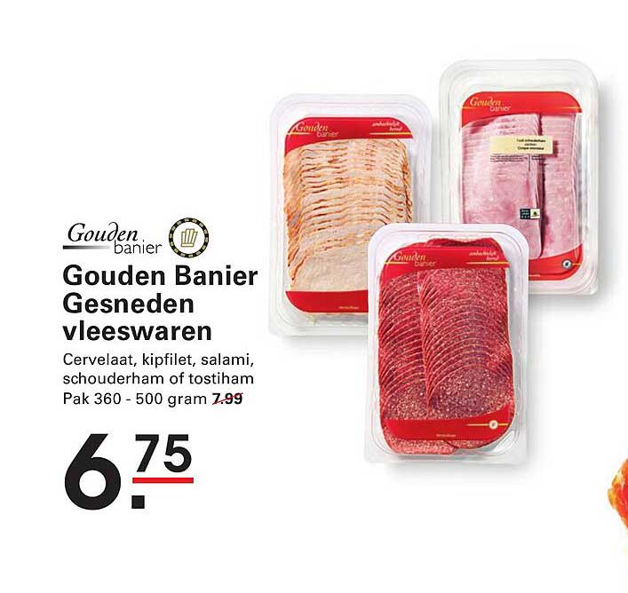 Gouden Banier Gesneden Vleeswaren