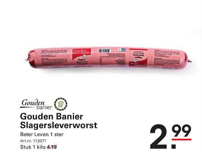 Gouden Banier Slagersleverworst