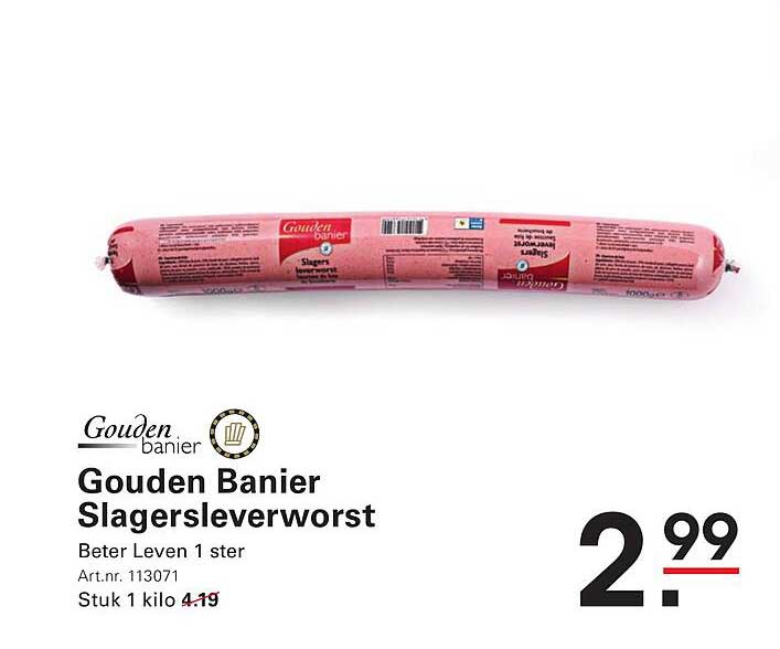 Gouden Banier Slagersleverworst