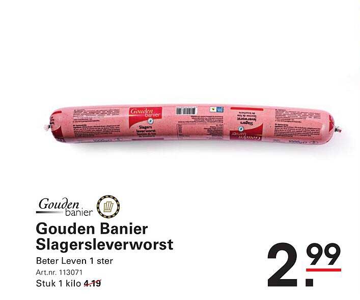 Gouden Banier Slagersleverworst
