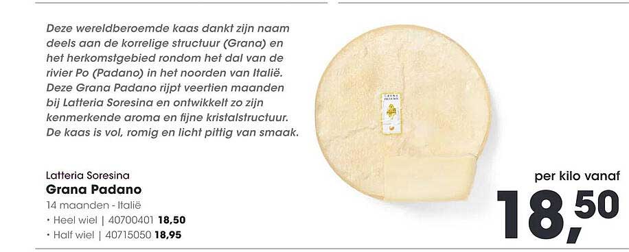 Grana Padano 14 maanden - Latteria Soresina