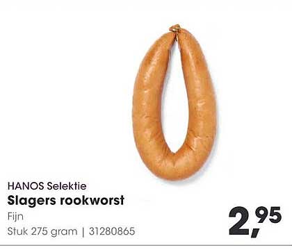 HANOS Selectie Slagers rookworst Fijn
