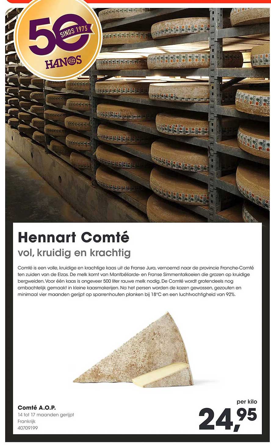 Hennart Comté vol, kruidig en krachtig