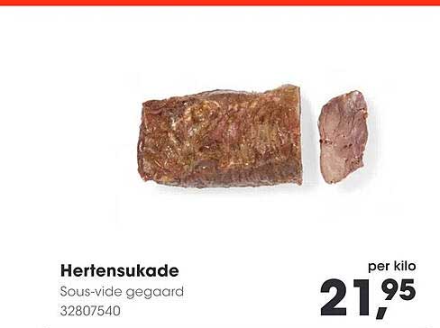 Hertensukade Sous-vide gegaard