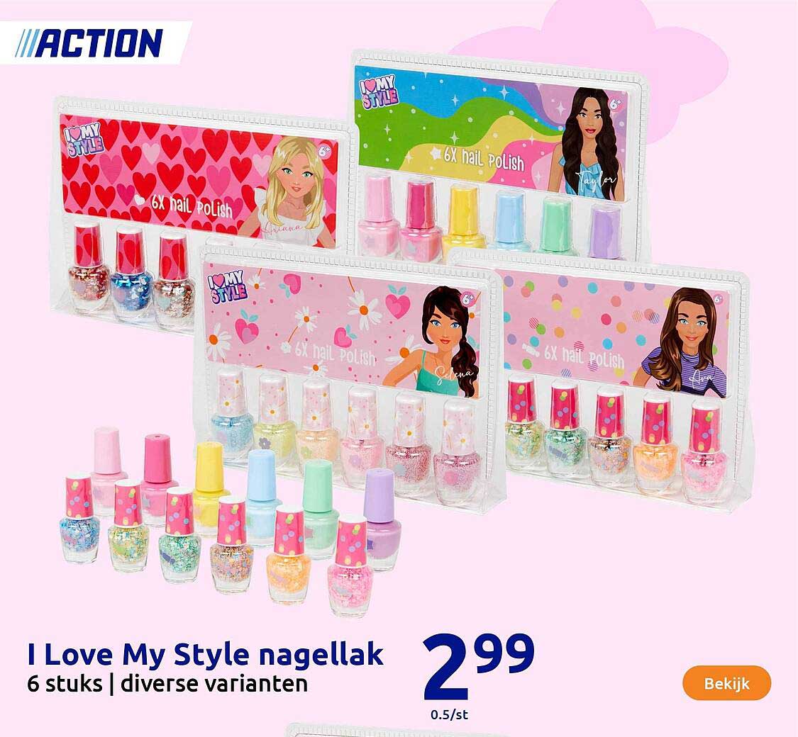 I Love My Style nagellak 6 stuks | diverse varianten