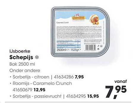 IJsboerke Schepijs Bak 2500 ml