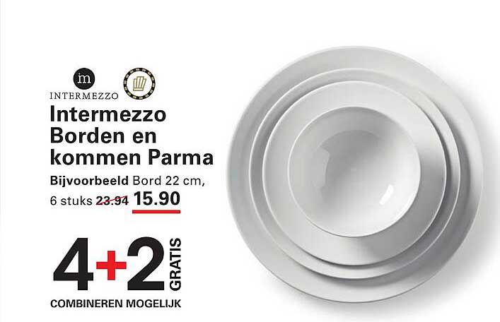 Intermezzo Borden en kommen Parma