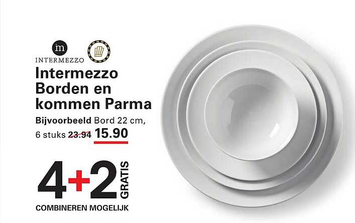 Intermezzo Borden en kommen Parma