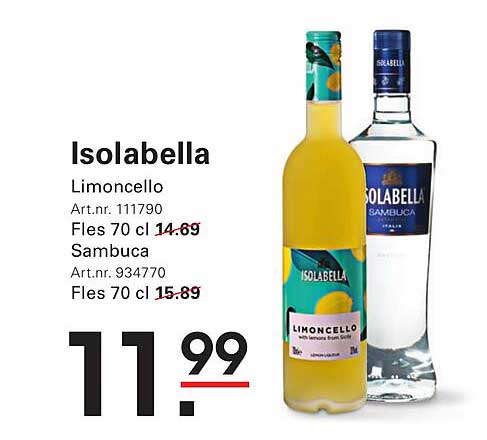 Isolabella Limoncello 70 cl