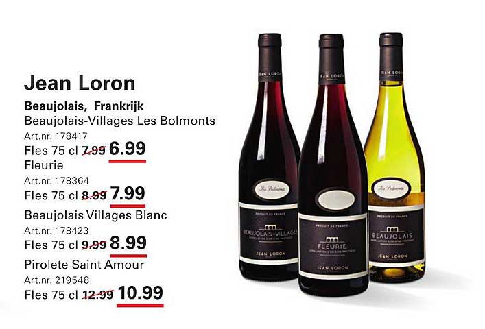 Jean Loron Beaujolais-Villages Les Bolmonts Fles 75 cl