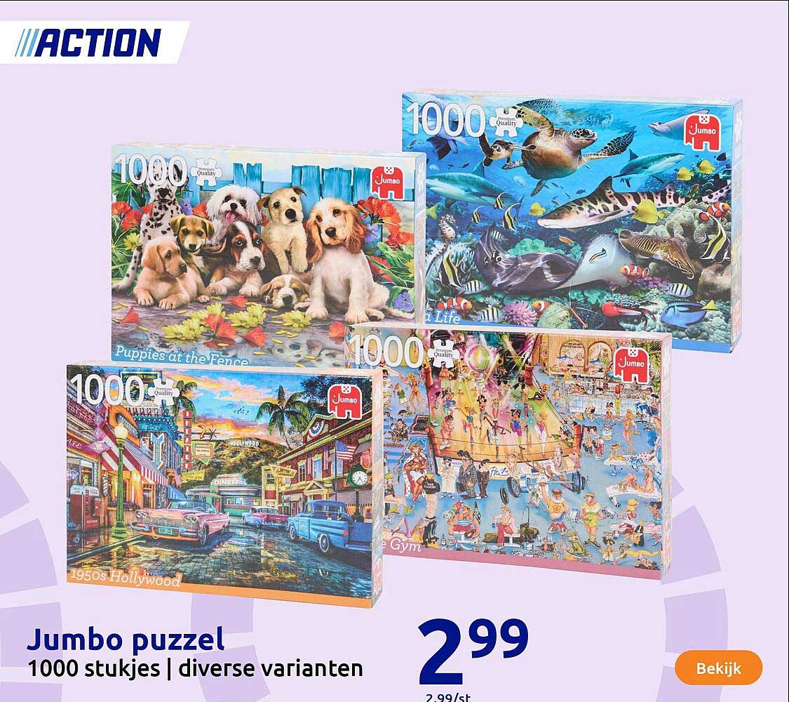 Jumbo puzzel 1000 stukjes | diverse varianten