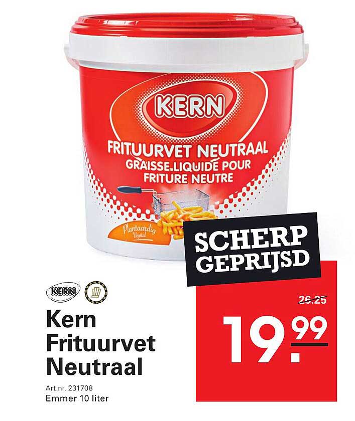 Kern Frituurvet Neutraal