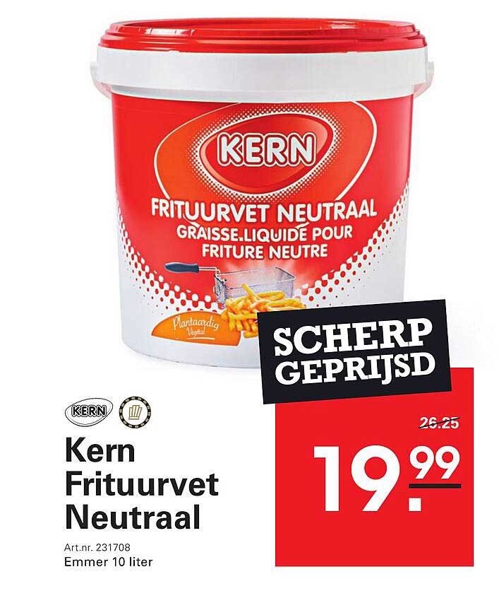 Kern Frituurvet Neutraal