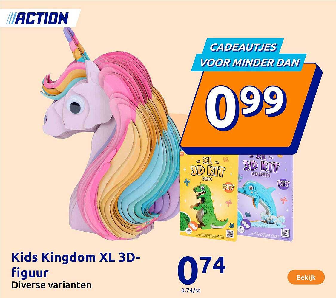Kids Kingdom XL 3D-figuur - Diverse varianten