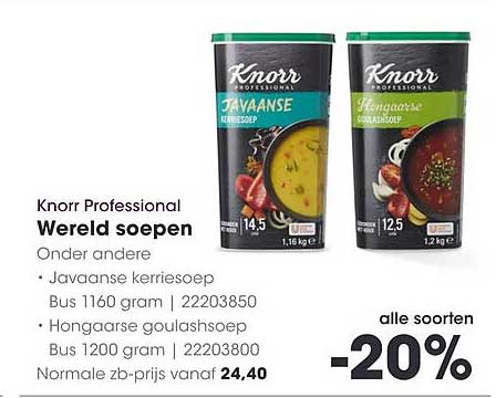 Knorr Professional Wereld soepen