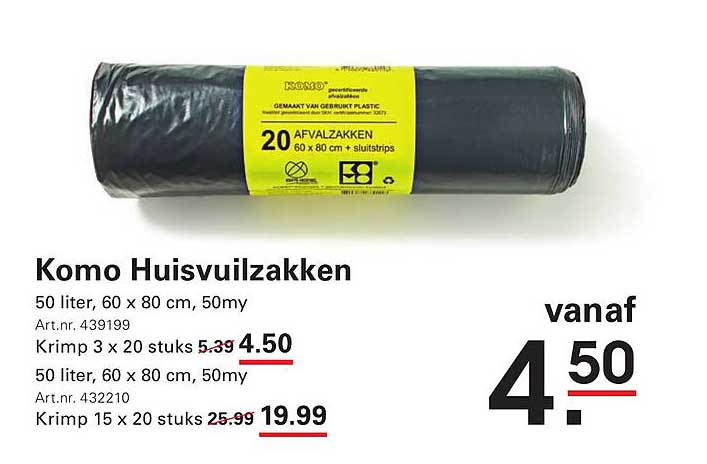 Komo Huishoudafvalzakken