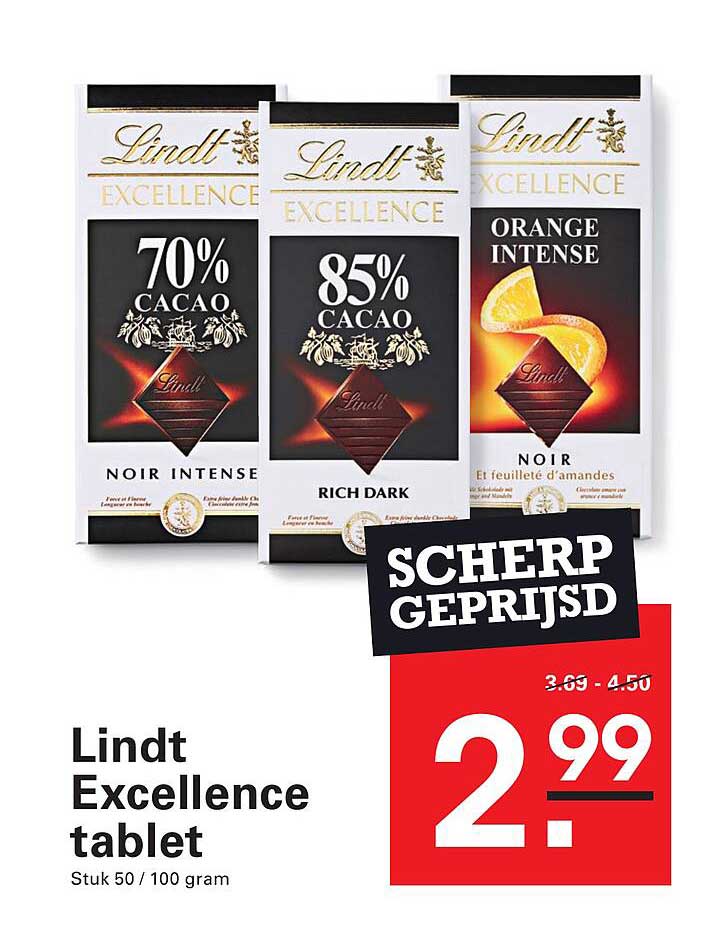 Lindt Excellence tablet