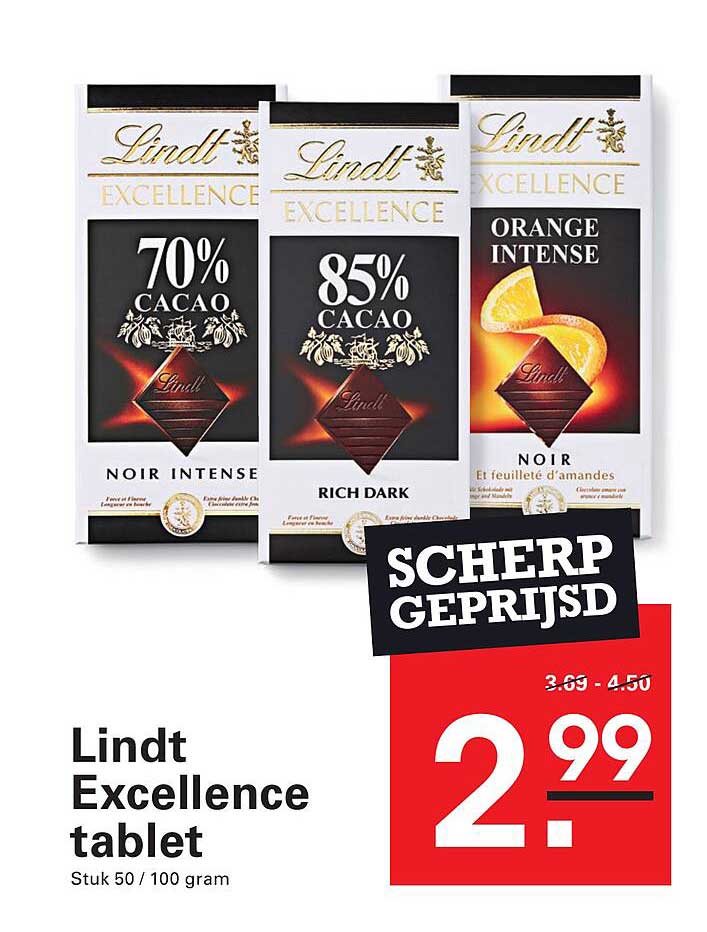 Lindt Excellence tablet