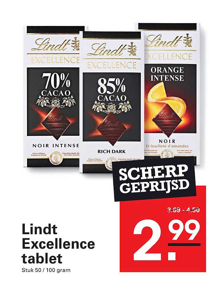 Lindt Excellence tablet