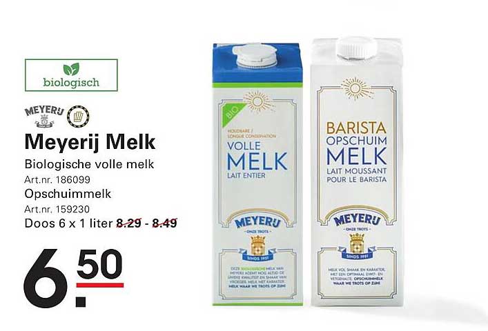 Meyerij Melk Biologische volle melk