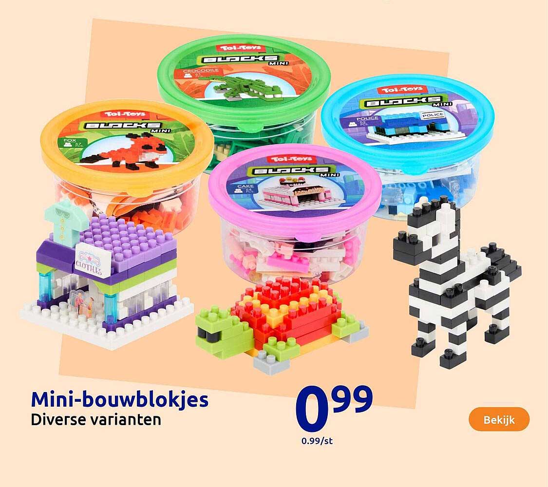 Mini-bouwblokjes Diverse varianten