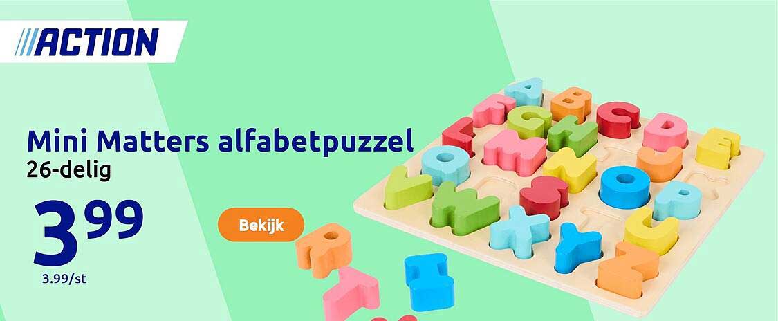 Mini Matters alfabetpuzzel 26-delig