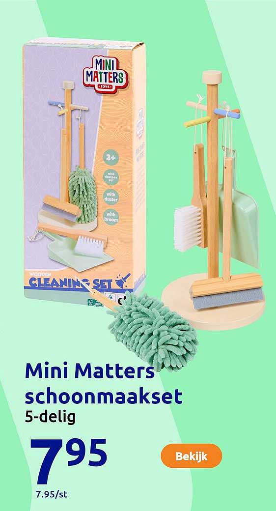 Mini Matters schoonmaakset 5-delig